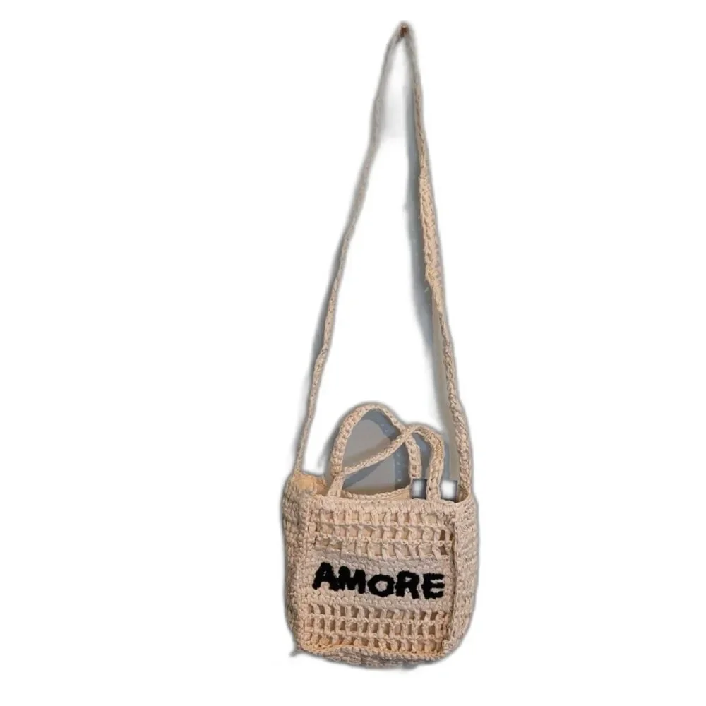 Universal Thread Off-White Crochet Crossbody Bag NWT